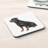 Dessous-de-verre Rottweiler (Côté gauche)