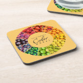 Dessous-de-verre Roue de couleur de fruits et légumes (12 couleurs) (Côté gauche)