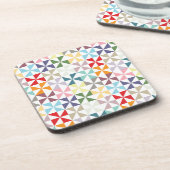 Dessous-de-verre Roue géométrique colorée (Côté gauche)