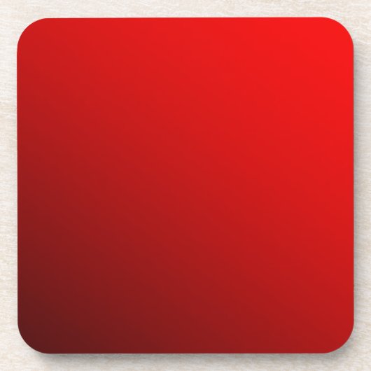 Dessous-de-verre Rouge à deux tons (Devant)