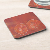Dessous de verre rouge Ameoba Cork (Côté gauche)