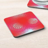 Dessous-de-verre rouge bricolage (Côté gauche)