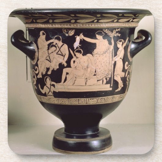 Dessous-de-verre Rouge-chiffre krater de grenier dépeignant Orestes (Devant)