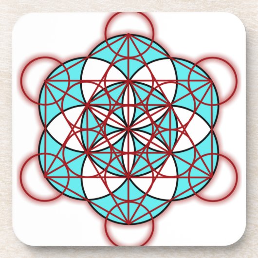 Dessous-de-verre Rouge de Metatron (Devant)