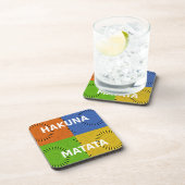 Dessous-de-verre Rouge doré Hakuna Matata (Côté Droit)