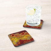 Dessous-de-verre Rouge et jaune Crayloa Jasper (Côté Droit)