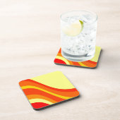 Dessous-de-verre Rouge orange et jaune (Côté Droit)