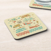 Dessous-de-verre Route 66 Happy Camper (Côté gauche)