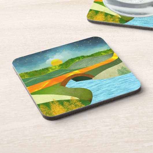 Dessous-de-verre Route d'or (Côté gauche)