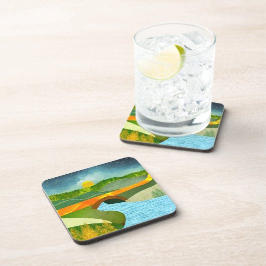 Dessous-de-verre Route d'or (Côté Droit)