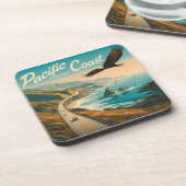 Dessous-de-verre Route du Pacifique Aigle (Côté gauche)