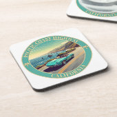 Dessous-de-verre Route du Pacifique Californie (Côté gauche)