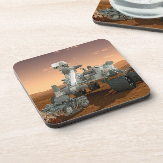 Dessous-de-verre Rover Curiosity Du Laboratoire Scientifique Mars. (Côté gauche)