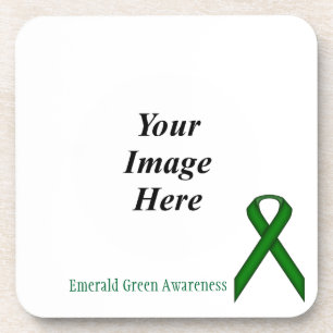 Dessous-de-verre Ruban Emerald Green Standard par Kenneth Yoncich