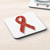 Dessous-de-verre ruban rouge parties scintillant (Côté gauche)