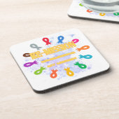 Dessous-de-verre Rubans cancéreux de remise (Côté gauche)