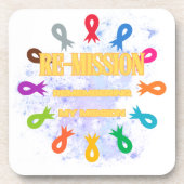 Dessous-de-verre Rubans cancéreux de remise (Devant)