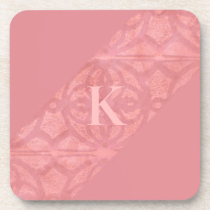 Dessous-de-verre Ruddy Pink Batik Letter