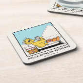 Dessous-de-verre Rue Sésame | Big Bird Relax Refresh Recharge (Côté gauche)