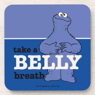 Dessous-de-verre Rue Sésame Le Monstre De Cookie Retire Un Souffl