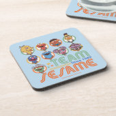 Dessous-de-verre Rue Sésame | Team Sesame depuis 1969 (Côté gauche)