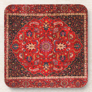Dessous-de-verre Rug perse rouge de Mashhad