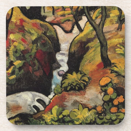 Dessous-de-verre Ruisseau forestier par August Macke Expressionnism (Devant)