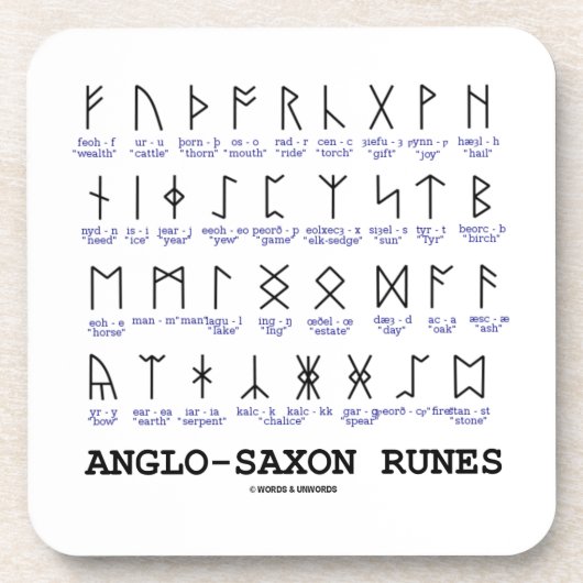 Dessous-de-verre Runes anglo-saxonnes (cryptographie de (Devant)