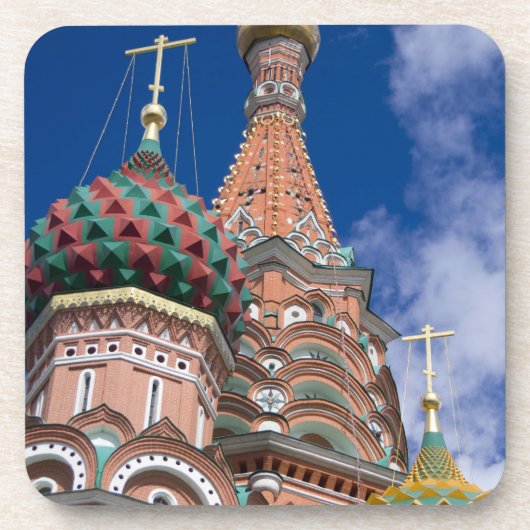 Dessous-de-verre Russie, Moscou, place Rouge. St. Basile 5 (Devant)