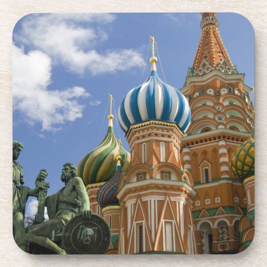 Dessous-de-verre Russie, Moscou, place Rouge. St. Basil's 3 (Devant)