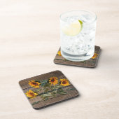 Dessous-de-verre Rustic Barn Wood Sunflower (Côté Droit)
