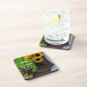 Dessous-de-verre Rustic Sunflowers and Cowboy Boots Western Wedding (Côté Droit)