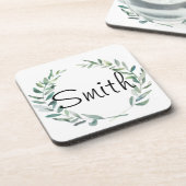 Dessous-de-verre Rustique Agritourisme aquarelle Magnolia conceptio (Côté gauche)