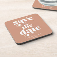 Rustique Retro Typographie Mariage Enregistrer la