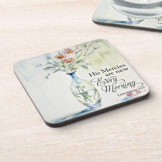 Dessous-de-verre Sa miséricorde est nouvelle chaque matin (Côté gauche)