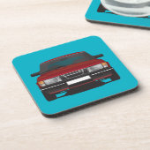 Dessous-de-verre Saab 900 turbo (rouge) (Côté gauche)