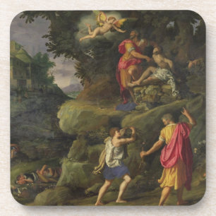 Dessous-de-verre Sacrifice d'Isaac, 1601 (huile sur le panneau)