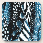 Dessous-de-verre Safari bleu (Devant)