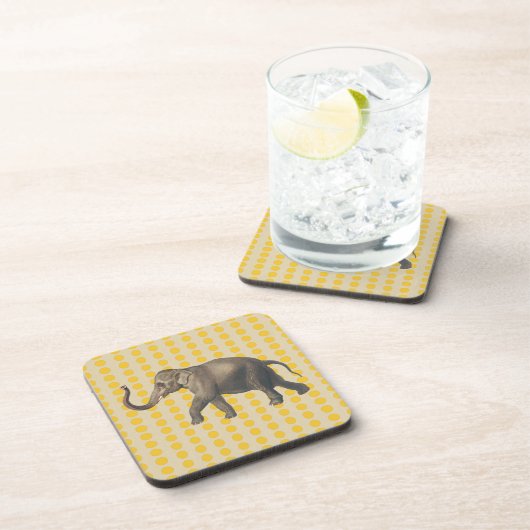 Dessous-de-verre Saffron Spice Moods Doses avec éléphant (Côté Droit)