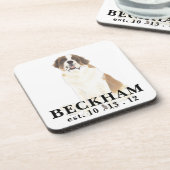 Dessous-de-verre Saint Bernard personnalisé (Côté gauche)