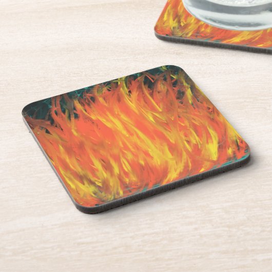 Dessous-de-verre Saint-Esprit Feu Chrétien Prophète Culte Art (Côté gauche)