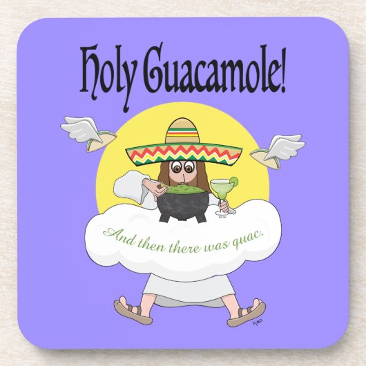 Dessous-de-verre Saint-Guacamole Beverage Coaster (Devant)