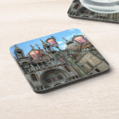 Dessous-de-verre Saint-Marques et lampes, Venise, Italie (Côté gauche)