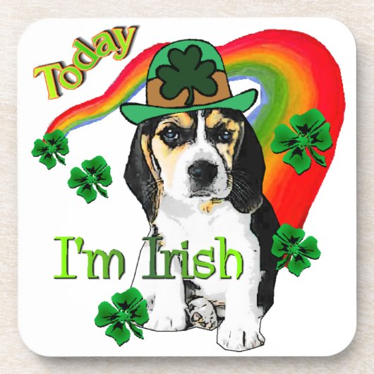Dessous-de-verre Saint Patrick beagle (Devant)