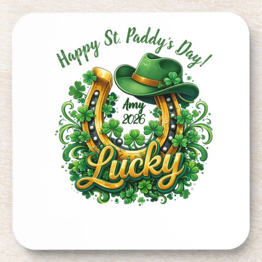 Dessous-de-verre Saint-Patrick personnalisable (Devant)