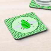Dessous-de-verre Saint Patricks Day Bee et Shamrocks (Côté gauche)