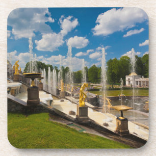 Dessous-de-verre Saint-Pétersbourg, fontaines de la Grande Cascade