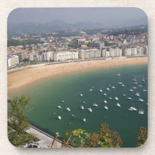 Dessous-de-verre Saint-Sébastien, Espagne. La ville basque de San
