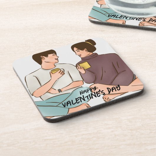 Dessous-de-verre Saint Valentin (Côté gauche)