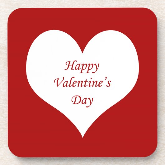 Dessous-de-verre Saint Valentin Coeur (Devant)
